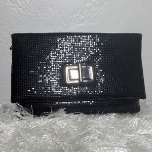 Forever 21 Black & Silver Clutch